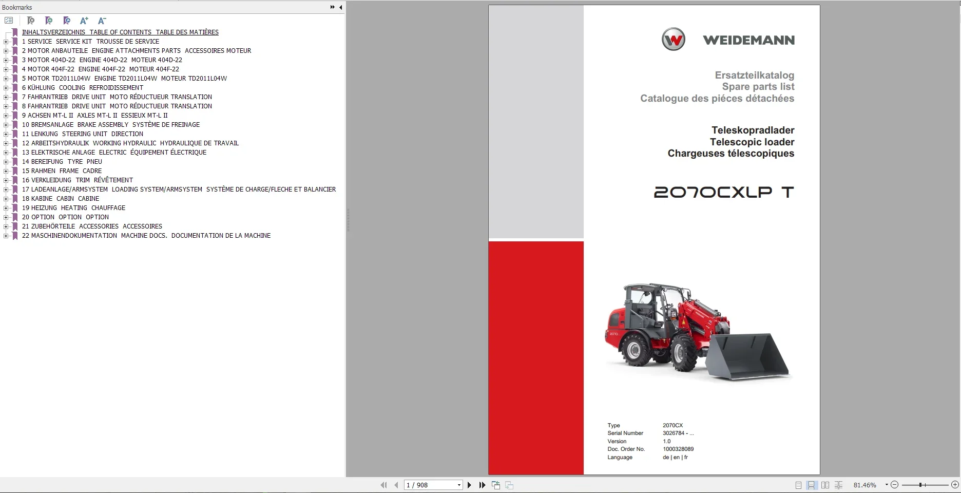 Catálogo de peças sobressalent - Heavy Equipment Software avaliação e preço