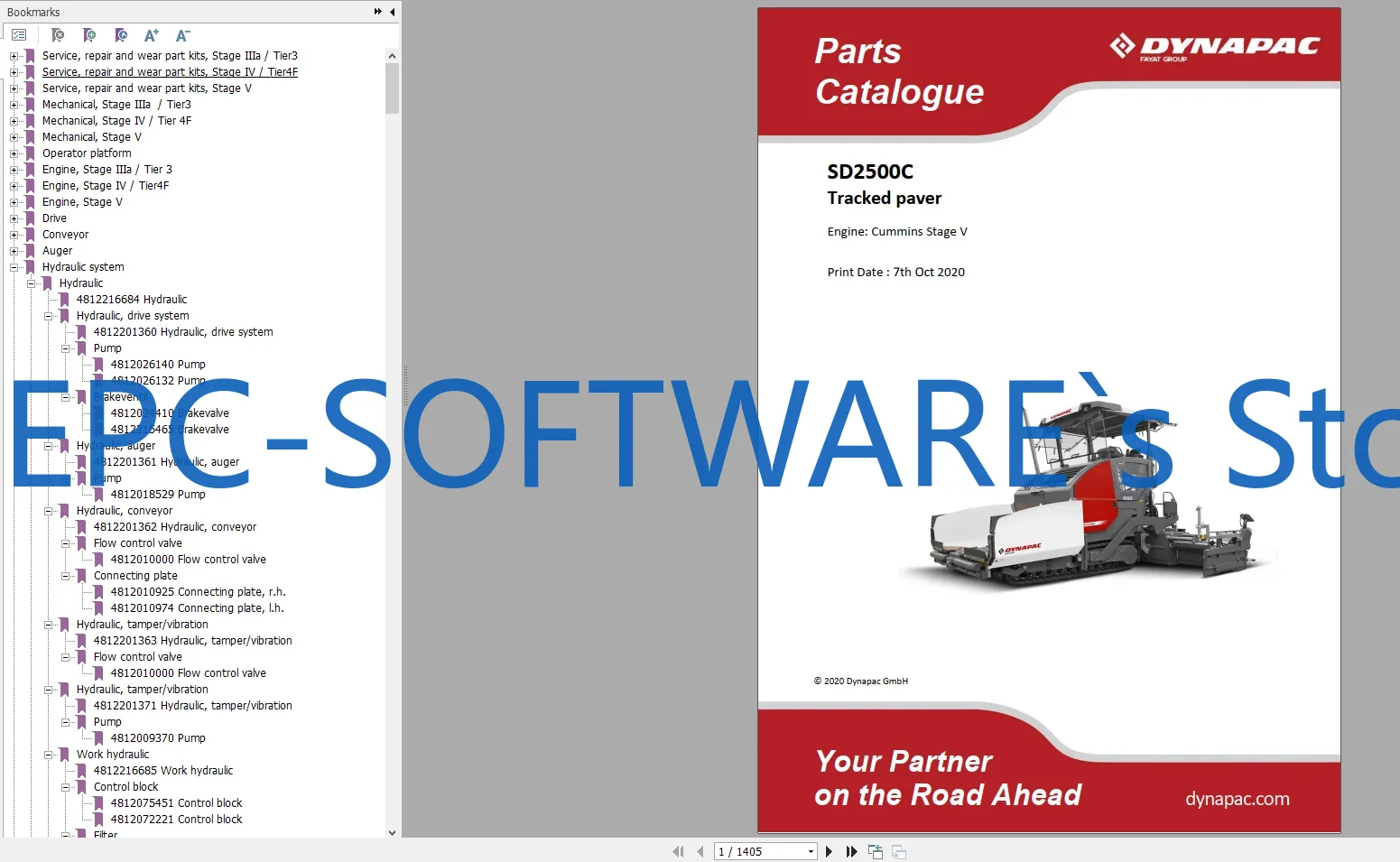 EPC-SOFTWARE Dynapac Heavy Equ - Heavy Equipment Software avaliação e preço